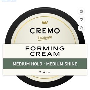 Cremo Heritage Forming Cream - Medium Hold, Medium Shine, 4oz brand new